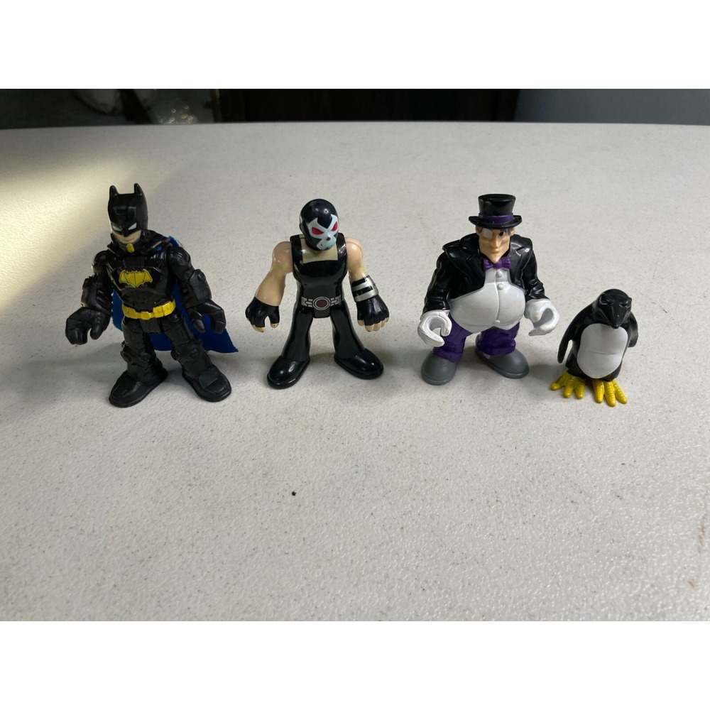 Fisher Price Imaginext DC Super Friends The Penguin Batman Bane Lot 2008
